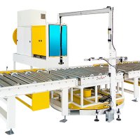 沒(méi)有叉車孔的托盤(pán)如何實(shí)現(xiàn)井型捆扎